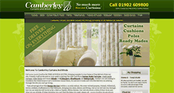 Desktop Screenshot of camberleycurtains.co.uk