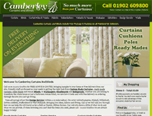 Tablet Screenshot of camberleycurtains.co.uk